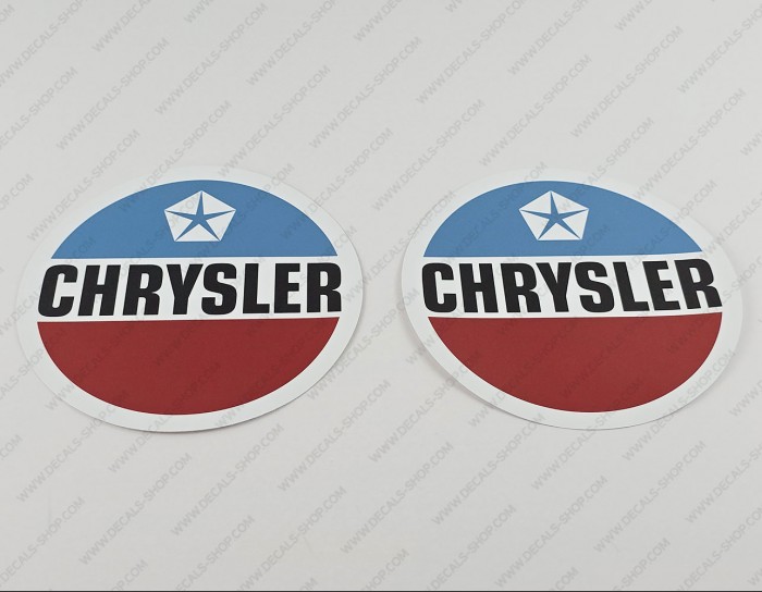 Chrysler Boat Logo Emblems Decals Set of 2 Chrysler Boat Logo Emblems Decals Set of 2